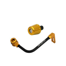 Lever guard ACCOSSATO with black hose and joint right, aluminium