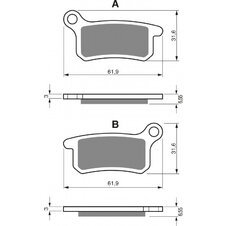 Brzdové obloženie GOLDFREN 185 S3