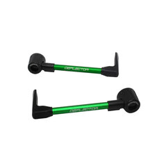 Lever guard ACCOSSATO with green hose and joint right + left , aluminium