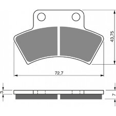 Brzdové obloženie GOLDFREN 216 AD  STREET