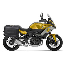 Kompletná sada bočných čiernych hliníkových kufrov SHAD TERRA BLACK , 36L/36/ bočné kufre, vrátane montážnej sady SHAD BMW F 900 XR