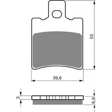 Brzdové obloženie GOLDFREN 107 S3