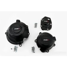 Ochranné kryty motora PUIG 20135N čierna zahrnuje pravý, ľavý kryt a kryt alternátora