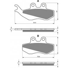 Brzdové obloženie GOLDFREN 122 S3