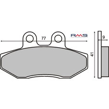 Brzdové obloženie RMS 225102720 organické