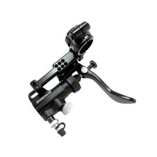 Thumb brake master cylinder ACCOSSATO piston diam. 13.5 mm with bent lever and bracket included