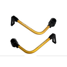 Lever guard ACCOSSATO with gold hose and joint right + left , aluminium