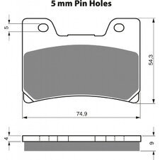Brzdové obloženie GOLDFREN 028 S33 STREET FRONT