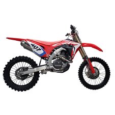 Dvojitý kompletný výfukový systém GPR PENTACROSS PNT.MX.7.FTT Brushed Titanium including removable db killer/spark arrestor