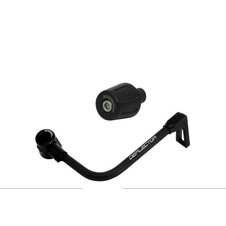 Lever guard ACCOSSATO with black hose and joint right, aluminium