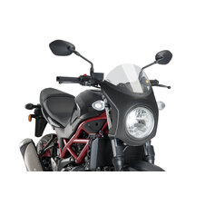 Plexi na motorku PUIG RETRO SEMI-FAIRING 3170H dymové karbónový vzhľad