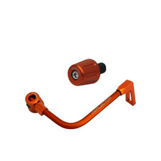 Lever guard ACCOSSATO with orange hose and joint right, aluminium