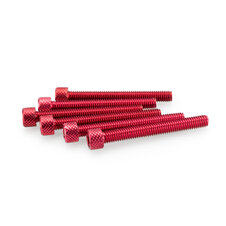 Skrutky PUIG ANODIZED 0421R červené M6 x 50 mm (6ks)