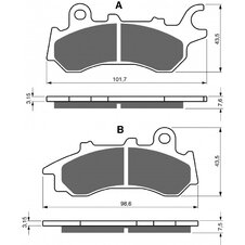 Brzdové obloženie GOLDFREN 398 AD  STREET