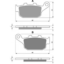 Brzdové obloženie GOLDFREN 306 S33 STREET Zadná