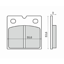 Brzdové obloženie RMS 225103150 organické