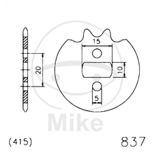 Reťazové koliečko JMT 15T, 415
