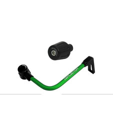 Lever guard ACCOSSATO with green hose and joint right, aluminium