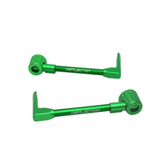 Lever guard ACCOSSATO with green hose and joint right + left , aluminium