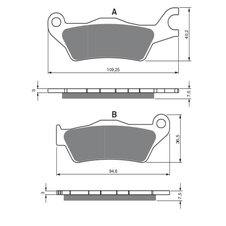 Brzdové obloženie GOLDFREN 381 S33 STREET FRONT