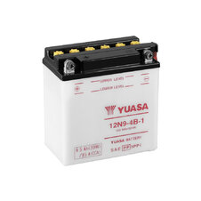 Conventional 12V battery with acid YUASA 12N9-4B-1