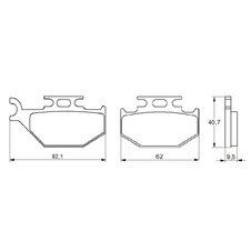 Brzdové obloženie ACCOSSATO AGPA115 OR