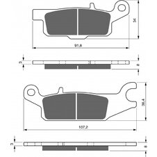 Brzdové obloženie GOLDFREN 252 AD  OFF-ROAD FRONT