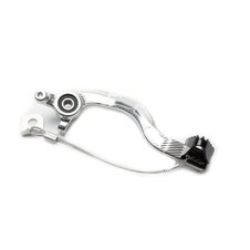 Brzdový pedál MOTION STUFF 83P-0831002 strieborné telo, čierna oceľová pevná koncovka Oceľový pevný hrot