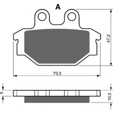 Brzdové obloženie GOLDFREN 230 AD  STREET
