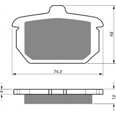 Brzdové obloženie GOLDFREN 058 S3