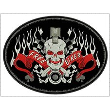 Nášivka Free biker ovál