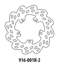 Brzdový kotúč GOLDFREN 916-001R-2 zadná 175 mm