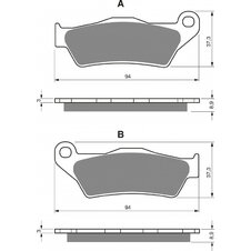 Brzdové obloženie GOLDFREN 349 S3