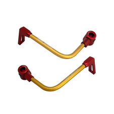 Lever guard ACCOSSATO with gold hose and joint right + left , aluminium