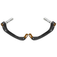 Lever guard ACCOSSATO with gold eyelet and insert right + left , carbon