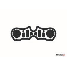 Ochranné nálepky na "okuliare" PUIG NAKED 21251U šedá