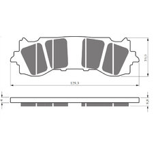 Brzdové obloženie GOLDFREN 430 S33 STREET FRONT