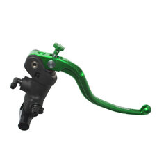 Radial brake master cylinder ACCOSSATO 19 x 18 with fixed lever,green