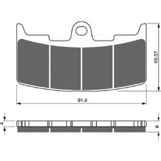Brzdové obloženie GOLDFREN 270 AD