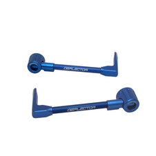 Lever guard ACCOSSATO with blue hose and joint right + left , aluminium