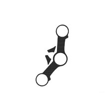 Ochranné nálepky na "okuliare" PUIG NAKED 7455U sivá