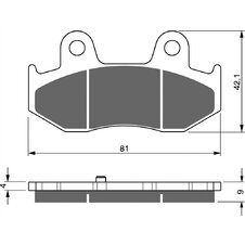 Brzdové obloženie GOLDFREN 267 S3