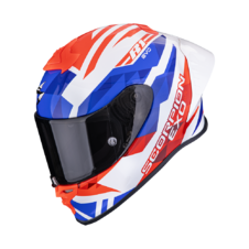 Scorpion prilba EXO-R1 EVO II AIR - CORNERING / White-Red-Blue