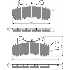 Brzdové obloženie GOLDFREN 378 S33 STREET FRONT