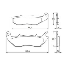 Brzdové obloženie ACCOSSATO AGPA160 ST