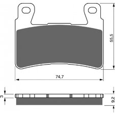 Brzdové obloženie GOLDFREN 279 S3