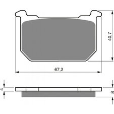 Brzdové obloženie GOLDFREN 127 AD  STREET
