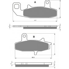 Brzdové obloženie GOLDFREN 036 S3