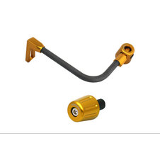 Lever guard ACCOSSATO with black hose and joint left, carbon