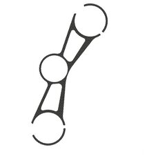 Ochranné nálepky na "okuliare" PUIG NAKED 3709U sivá